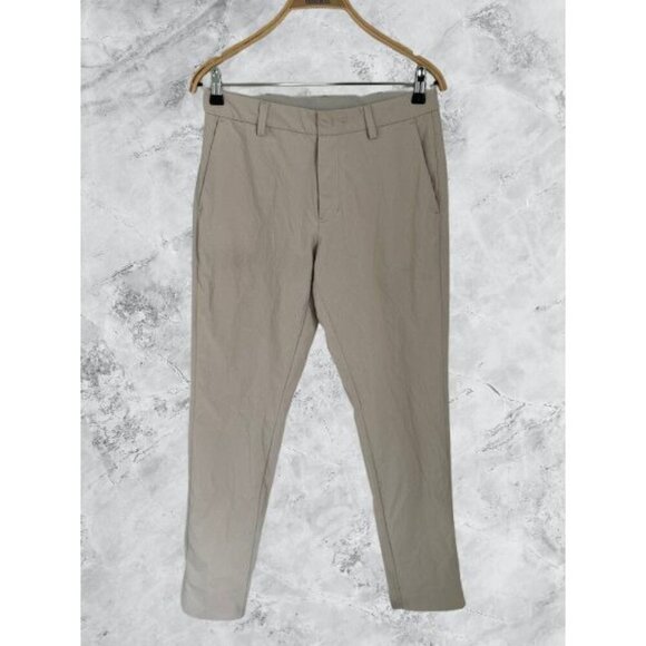 Ministry Of Supply Pace Poplin Lightweight Weather Wear Pants 30 Beige Wrinkle R - Picture 1 of 9